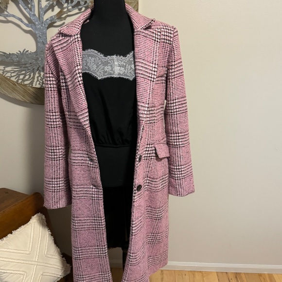 Steve Madden Gemini Plaid Coat - Picture 3 of 6